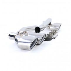 2x Sorties d'echappement double Chrome Mercedes Classe C W204 07-14