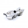 2x Sorties d'echappement double Chrome Mercedes Classe C W204 07-14