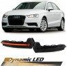 2x Clignotants dynamiques LED de rétroviseur Noir fumés Audi A3 S3 8V 12+