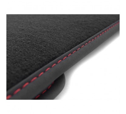 Set de 4x tapis velours noir / coutures rouge Audi A3 8V Sportback, berline (12-20)