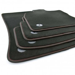 Set tapis velours noir / coutures rouge Audi A3 Sportback, berline 13+