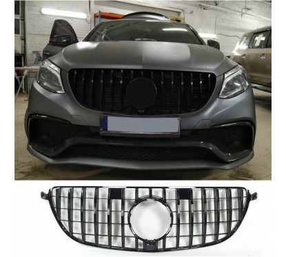 Calandre Mercedes GLE 63 AMG coupe C292 Noir brillant 15+