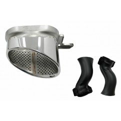 Diffuseur arriere ABS + embouts Audi A6 C8 (avec pack S-Line) Look RS6 18+
