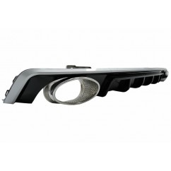 Diffuseur arriere ABS + embouts Audi A6 C8 (avec pack S-Line) Look RS6 18+