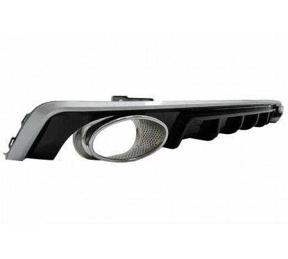Diffuseur arriere ABS + embouts Audi A6 C8 (avec pack S-Line) Look RS6 18+