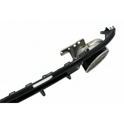Diffuseur arriere ABS + embouts Audi A6 C8 (avec pack S-Line) Look RS6 18+