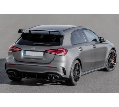 2x Embouts d'échappements Noir Mercedes Classe A, CLA, GLA, GLB Look 45 S (18-23)
