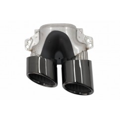 2x Embouts d'echappements Noir Mercedes Classe A, CLA, GLA, GLB Look 45 S 18+