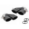 2x Embouts d'echappements Noir Mercedes Classe A, CLA, GLA, GLB Look 45 S 18+