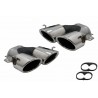 2x Embouts d'echappements Chrome Mercedes Classe A, CLA, GLA, GLB Look 45 S 18+