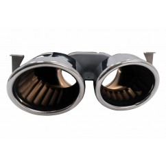 2x Embouts d'echappements Chrome Mercedes Classe A, CLA, GLA, GLB Look 45 S 18+
