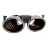 2x Embouts d'echappements Chrome Mercedes Classe A, CLA, GLA, GLB Look 45 S 18+