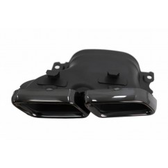 Diffuseur + sorties d'echappements Noir Mercedes GLE Coupe C292 Look 63 AMG Noir 15-19 (avec Pack AMG)