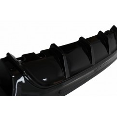 Diffuseur arriere noir brillant BMW Serie 2 F22 F23 Look M2 13+ (sortie 2+2)