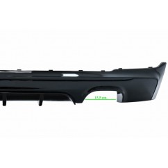 Diffuseur arriere noir brillant BMW Serie 2 F22 F23 Look M2 13+ (sortie 2+2)