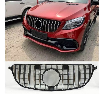Calandre Mercedes GLE 63 AMG coupe C292 Noir et chrome 15+