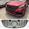Calandre Mercedes GLE 63 AMG coupe C292 Noir et chrome 15+