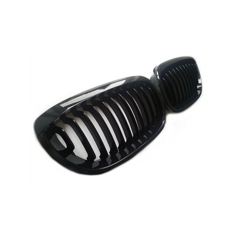 2x Grilles de Calandre BMW E46 - Noir Brillant 03 2x Grilles de Calandre BMW E46 - Noir Brillant 03