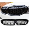 Calandre diamant M BMW Série 3 G20 G21 Noire laquée (19+)