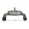 Ligne Echappements noir Audi A3 8V Look RS3 (12-19)