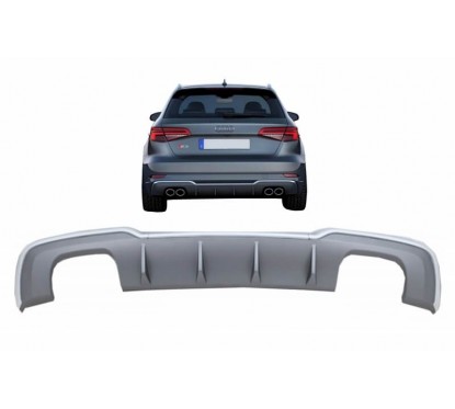 Diffuseur arriere Audi A3 8V Coupé / Sportback Facelift (avec Pack S-Line) Look S3 16-19 (2+2)