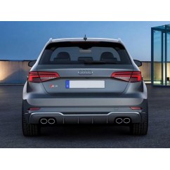 Diffuseur arriere Audi A3 8V Coupé / Sportback Facelift (avec Pack S-Line) Look S3 16-19 (2+2)