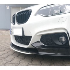 2x Grilles de Calandre BMW Serie 2 F22 F23 Noir brillant M Mat (13-19)