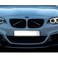 2x Grilles de Calandre BMW Serie 2 F22 F23 Noir brillant M Mat (13-19)