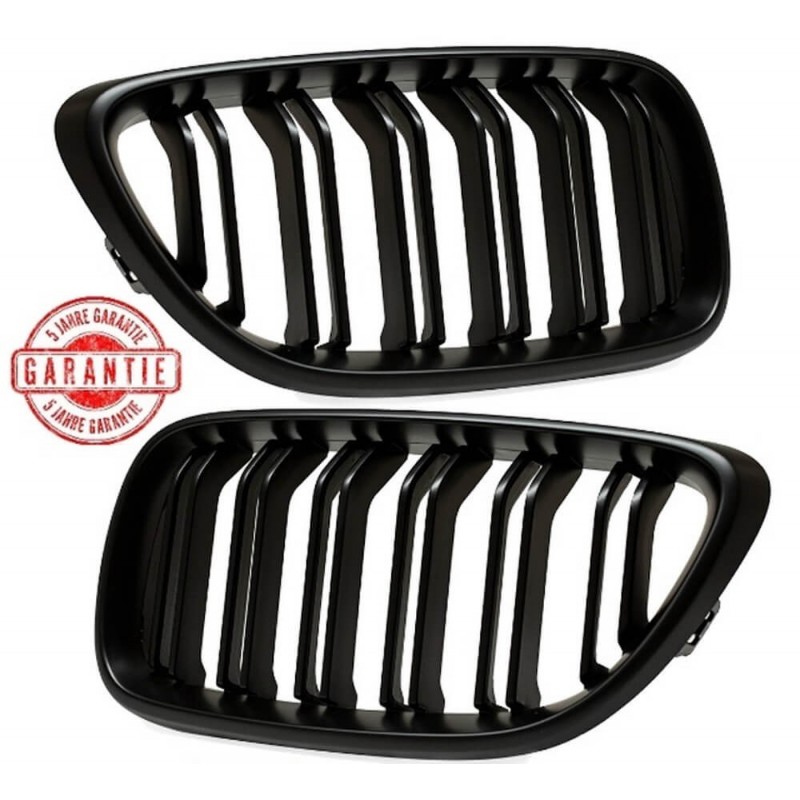 2x Grilles de Calandre BMW Serie 2 F22 F23 M Performance Noir Mat (13-19)