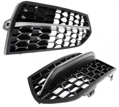 2x Grilles anti brouillard BMW F22 F23 (avec Pack M) (13-19)