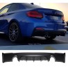 Diffuseur arrière BMW Serie 2 F22 F23 Look M2 13+ (sortie 1+1)