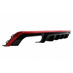 Diffuseur arriere ABS + embouts Audi A6 C8 (avec pack S-Line) Look S6 18+