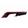 Diffuseur arriere ABS + embouts Audi A6 C8 (avec pack S-Line) Look S6 18+