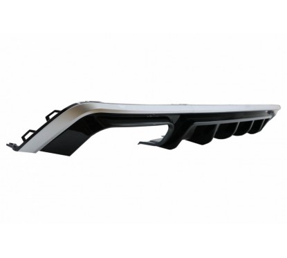Diffuseur arriere ABS + embouts Audi A6 C8 (avec pack S-Line) Look S6 18+