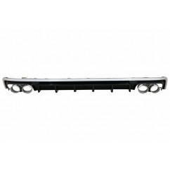 Diffuseur arriere ABS + embouts Audi A6 C8 (avec pack S-Line) Look S6 18+
