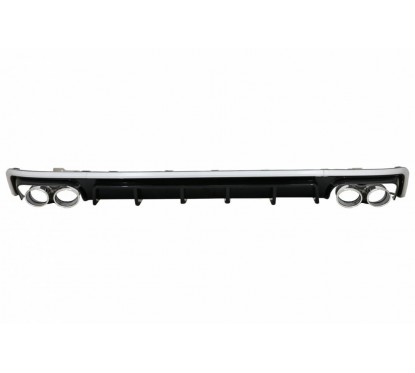 Diffuseur arriere ABS + embouts Audi A6 C8 (avec pack S-Line) Look S6 18+