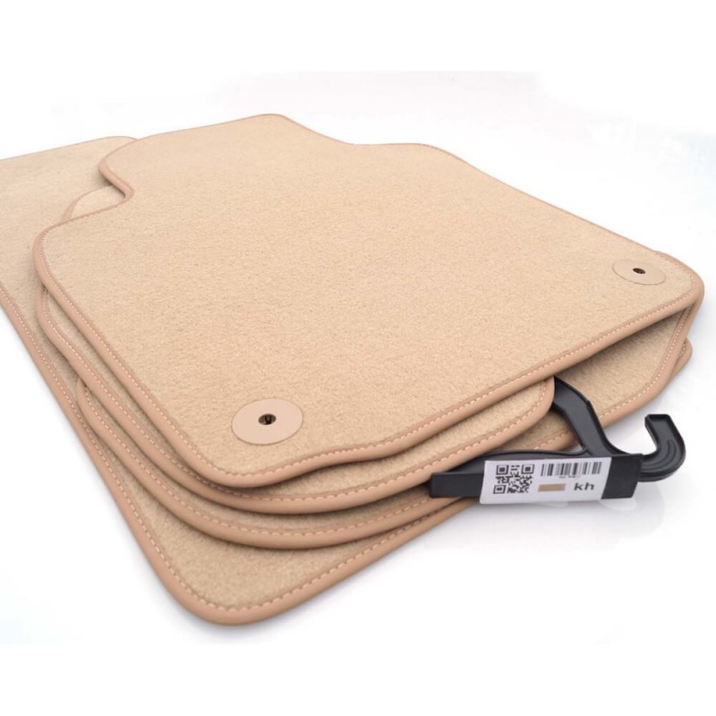 Set de 4x tapis velours Beige Porsche Cayenne (02-10)