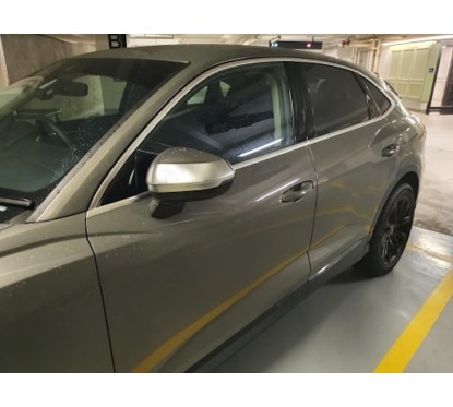 2x Coques rétroviseurs Alu brossées Audi Q2 Q3 (19+)