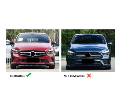 Calandre Noir et chrome Mercedes Classe B W247 Look Panamericana (20-23) Sans Pack AMG