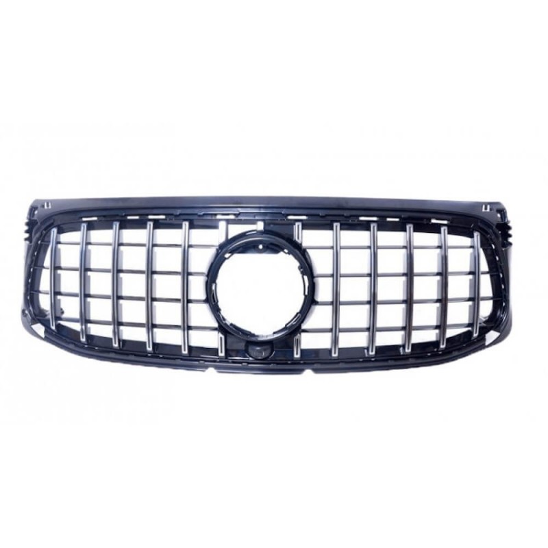 Calandre noir et chrome Mercedes Classe GLB X247 (avec Pack AMG) look Panamericana GT (19-23)