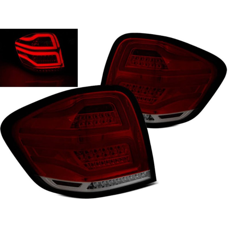 2x Feux arrieres Full LED rouge fumé Mercedes ML W164 05-08