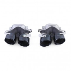 2x Embouts d'echappement Noir Mercedes Classe E W213 16+