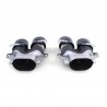 2x Embouts d'echappement Noir Mercedes Classe E W213 16+