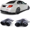 2x Embouts d'echappement Noir Mercedes Classe E W213 16+