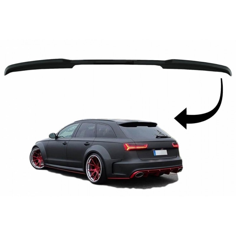 Becquet Noir brillant Audi A6 C7 Avant Look RS6 (15-18)
