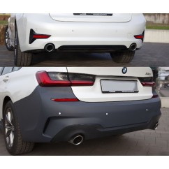 Pare-choc arriere BMW Serie 3 G20 berline Look Sport Design M