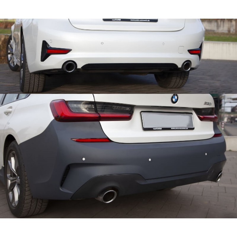 Pare-choc arriere BMW Serie 3 G20 berline Look Sport Design M