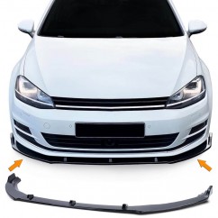 Rajout de pare-choc avant Noir brillant Vw Golf VII 7