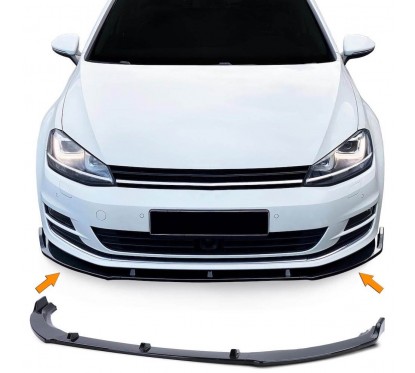 Rajout de pare-choc avant Noir brillant Vw Golf VII 7