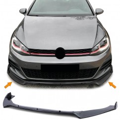 Rajout de pare-choc avant Noir brillant Vw Golf VII 7 GTI